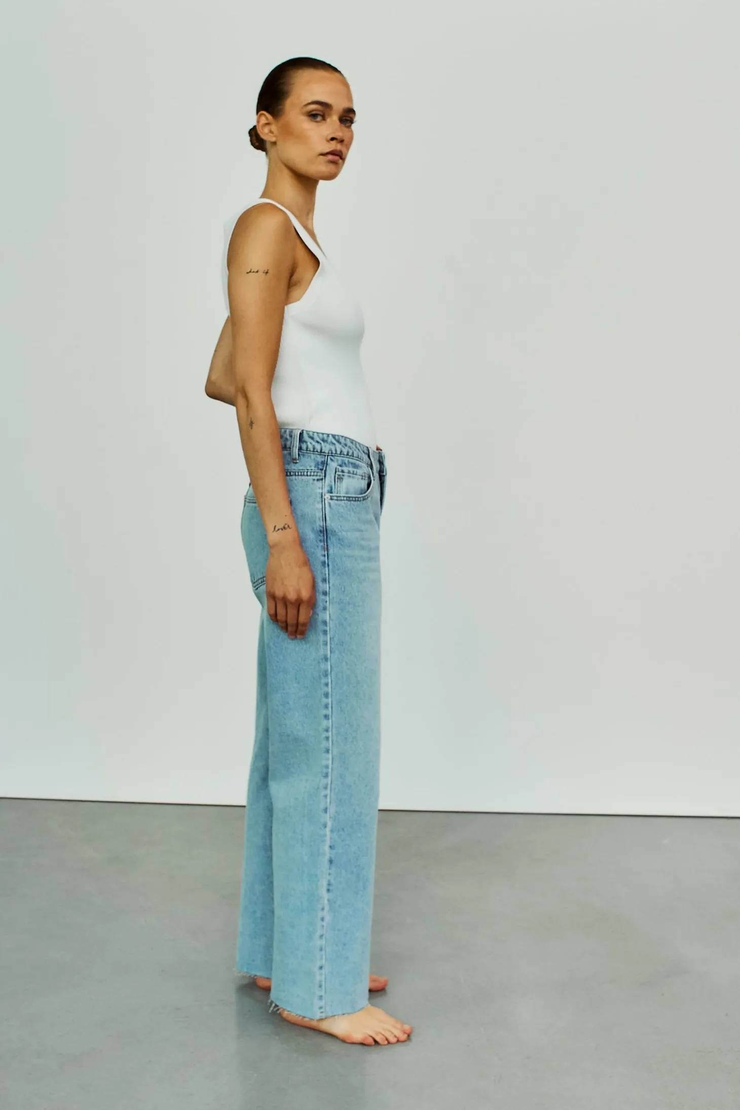 WBLABIGALE HW STRAIGHT JEANS