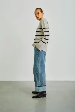 WBLCASSIDY LS STRIPED PULLOVER