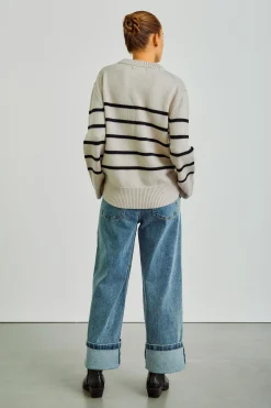 WBLCASSIDY LS STRIPED PULLOVER