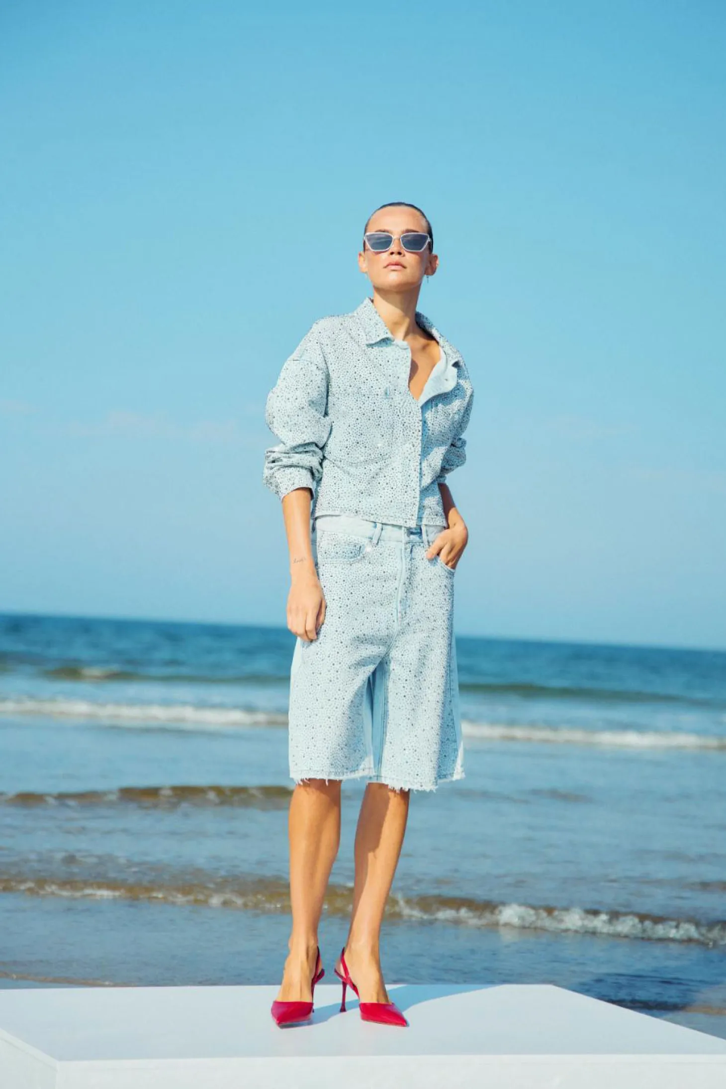 WBLDELUXE LONG DENIM BERMUDA