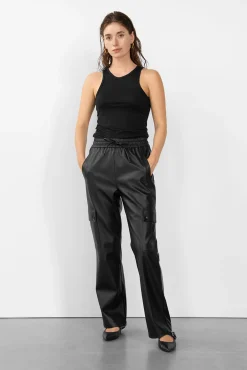 WBLEVERLY VEGAN LEATHER PANTS