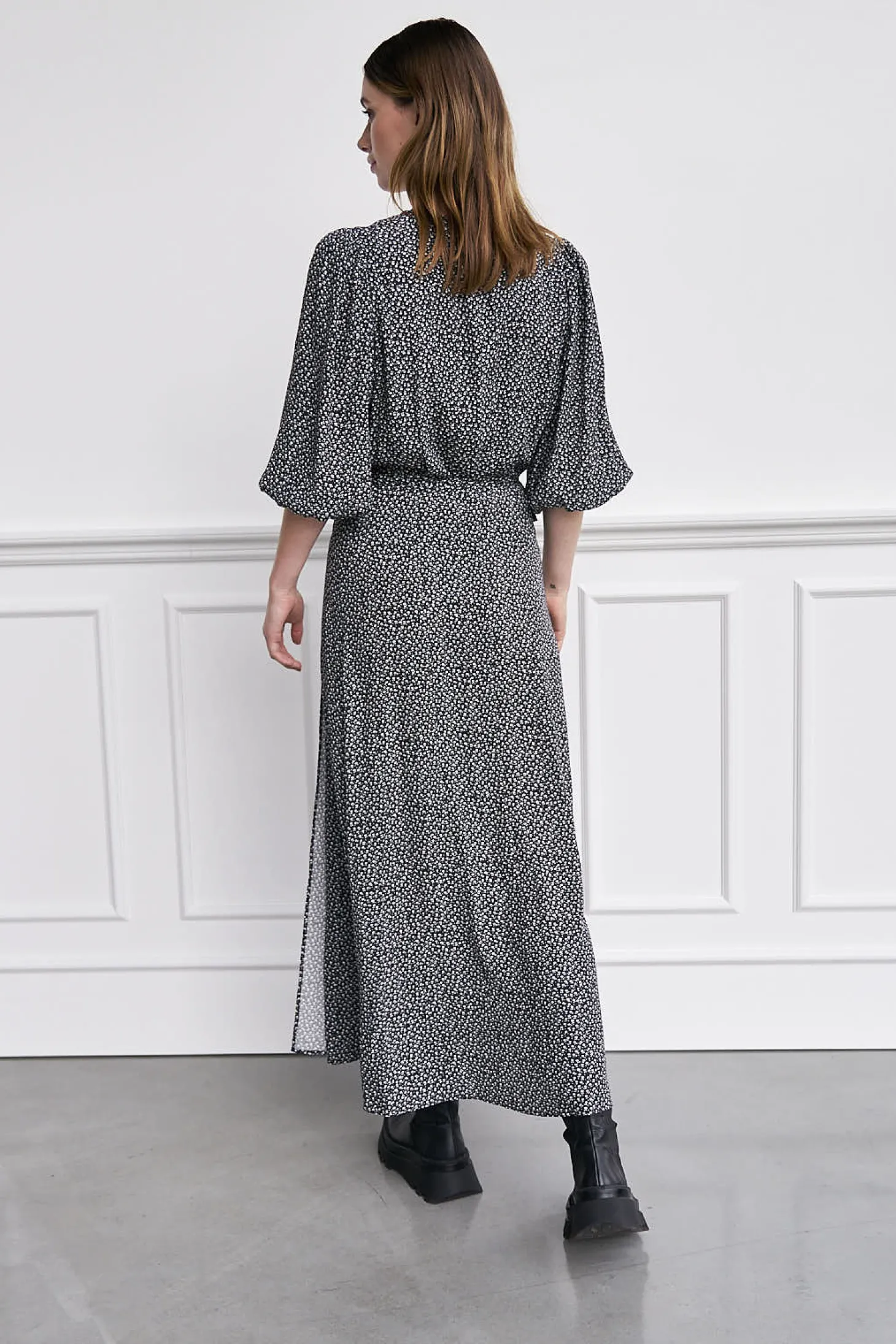 WBLFELINE WRAP MAXI DRESS