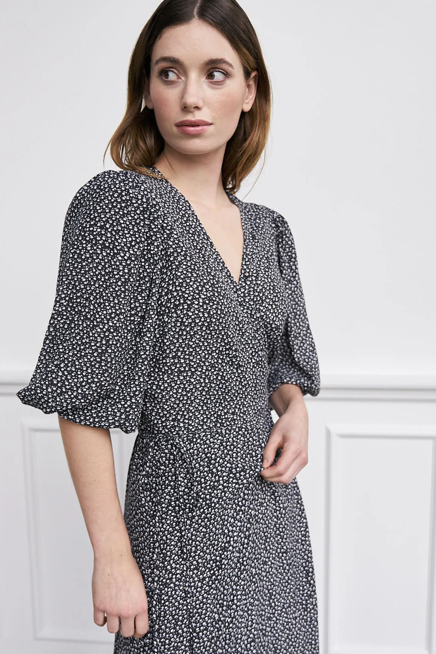 WBLFELINE WRAP MAXI DRESS