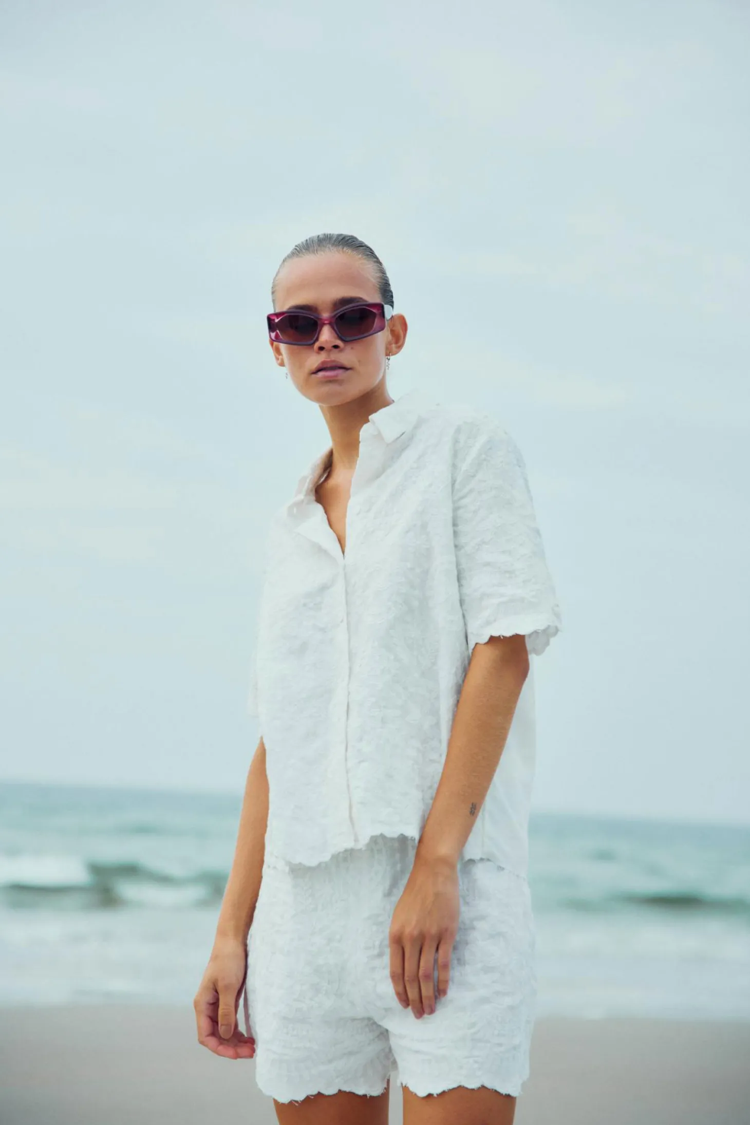 WBLHILMA EMBROIDERED SS SHIRT