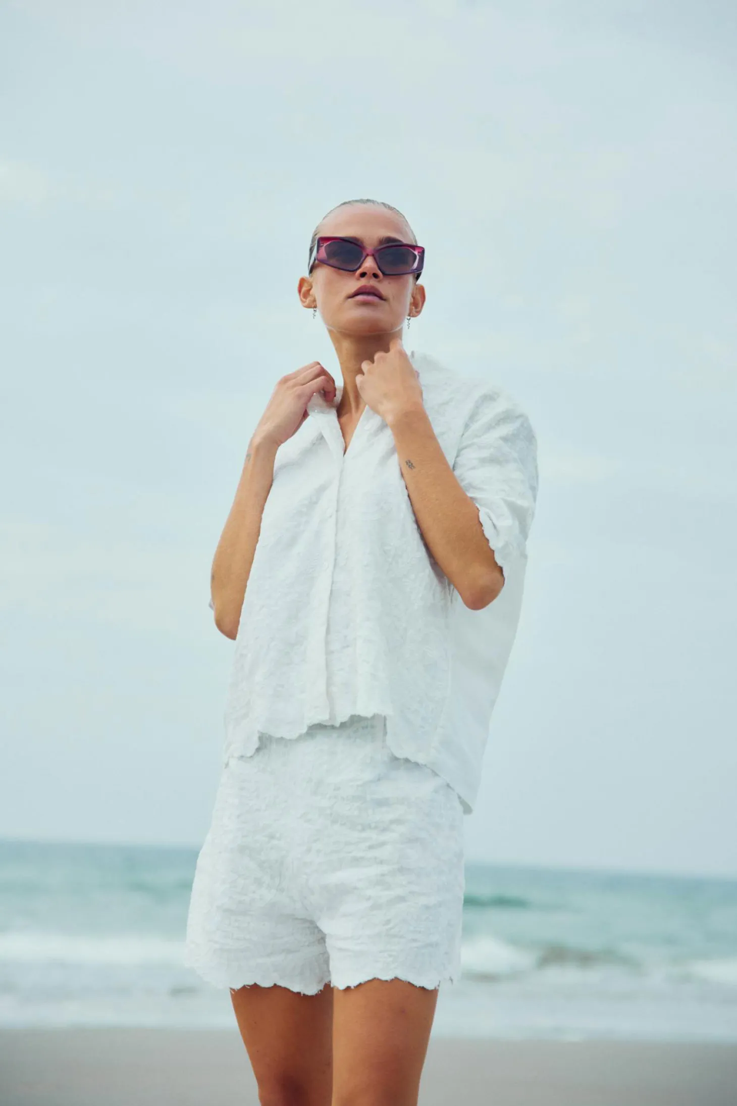 WBLHILMA EMBROIDERED SS SHIRT