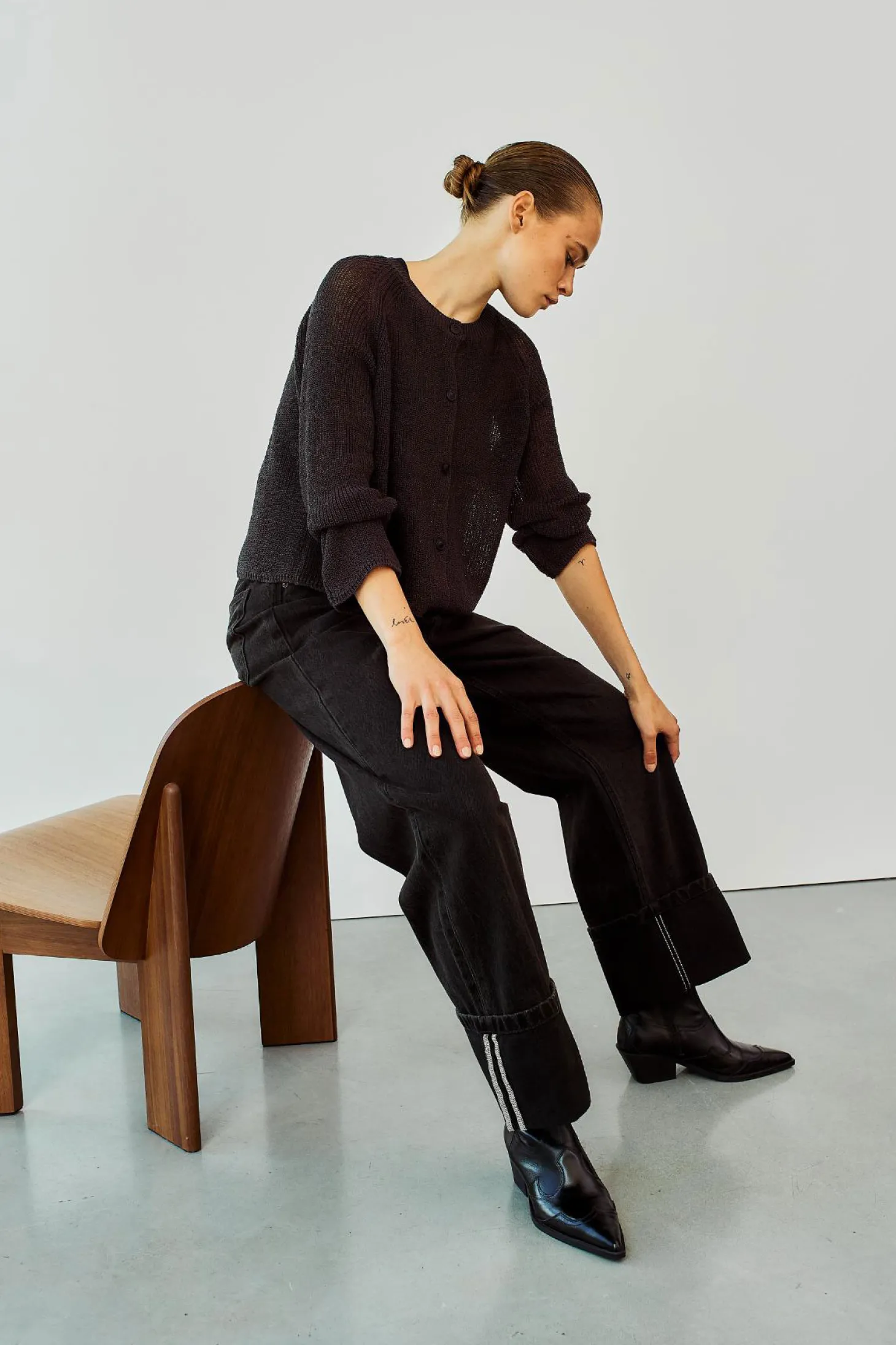 WBLINDIANA LS O-NECK CARDIGAN