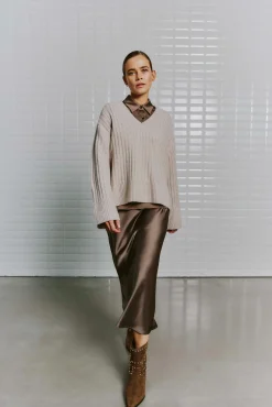 WBLJOANNE LS V-NECK PULLOVER