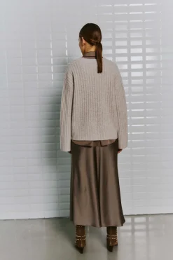 WBLJOANNE LS V-NECK PULLOVER