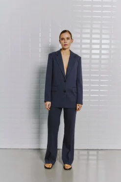 WBLKAREN PINSTRIPE BLAZER