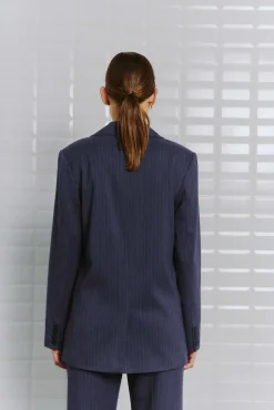 WBLKAREN PINSTRIPE BLAZER