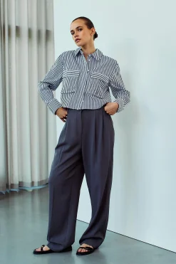 WBLLEMON LS CROPPED SHIRT