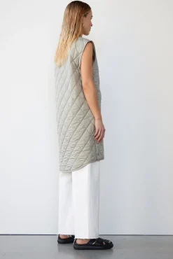 WBLLIVA QUILTED LONG WAISTCOAT