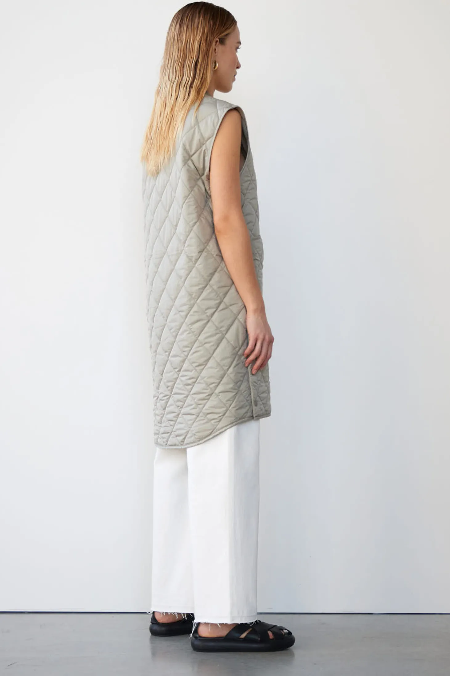 WBLLIVA QUILTED LONG WAISTCOAT