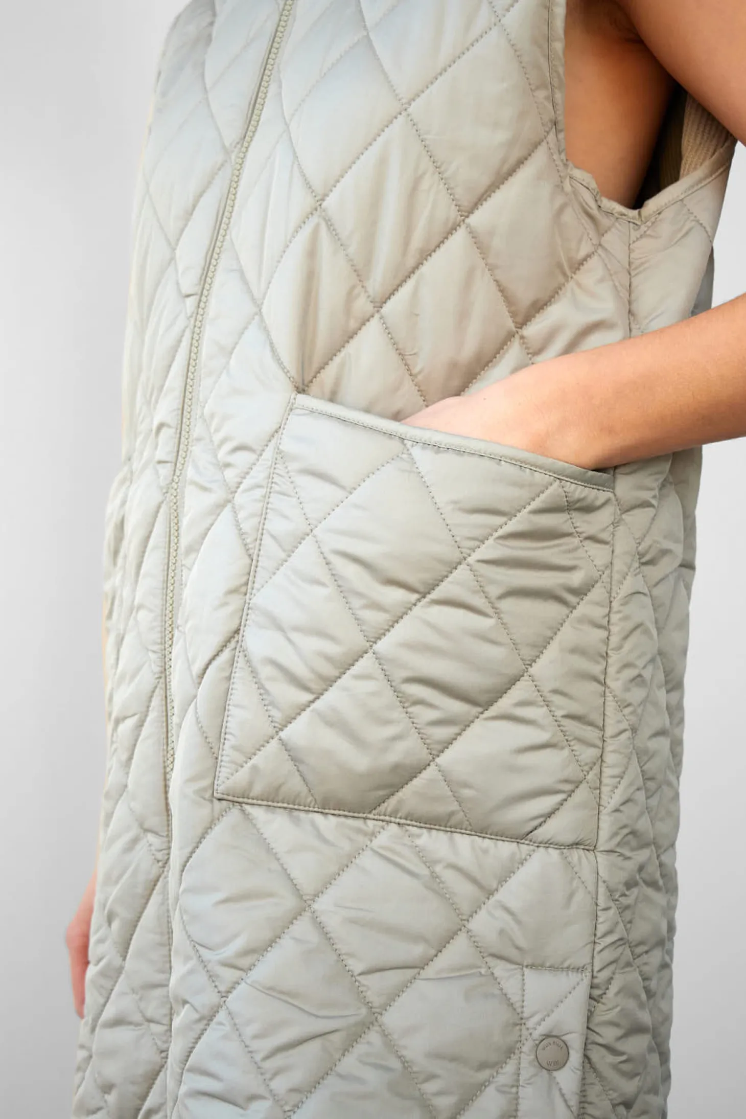 WBLLIVA QUILTED LONG WAISTCOAT