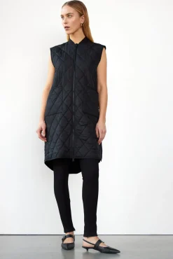 WBLLIVA QUILTED LONG WAISTCOAT