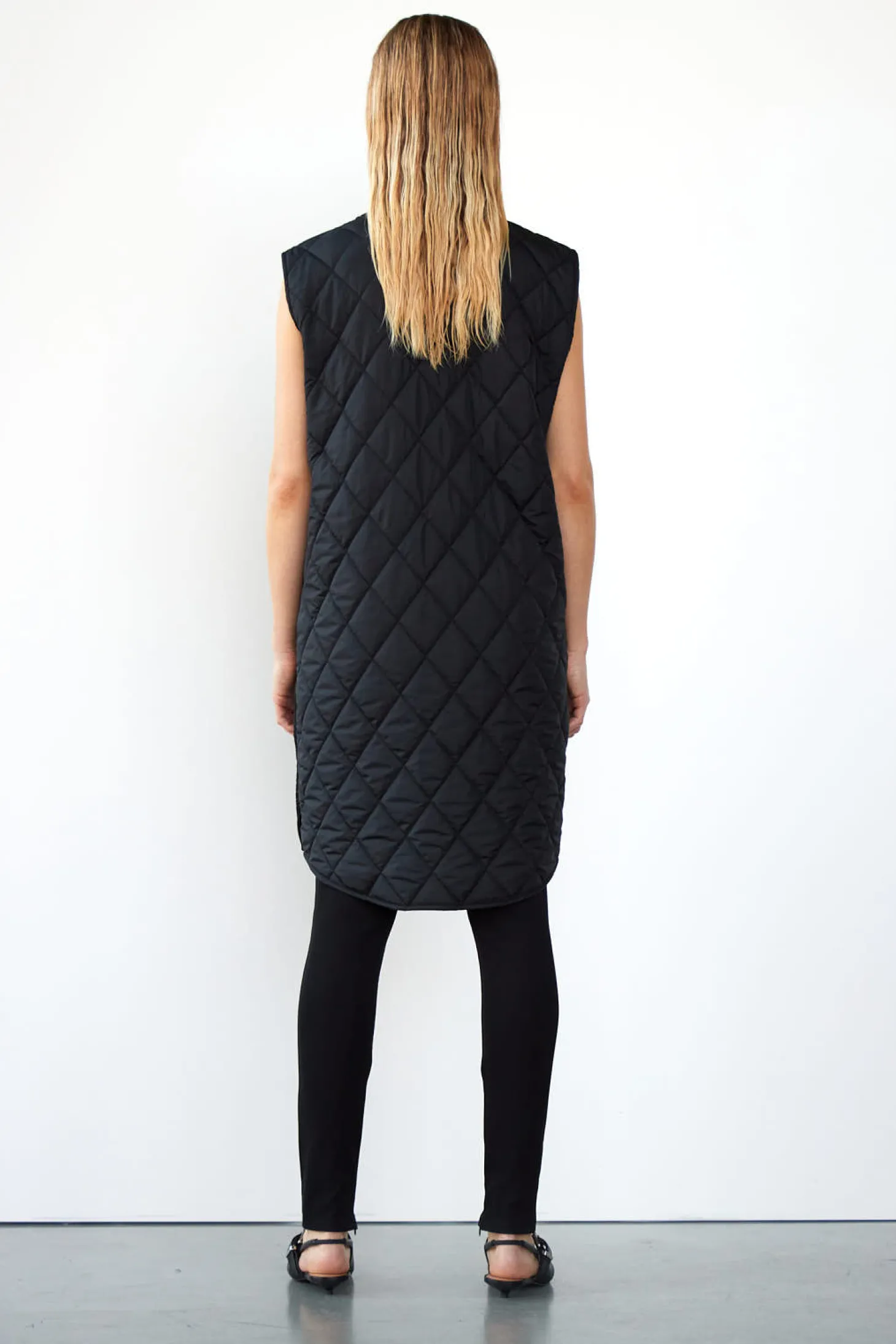 WBLLIVA QUILTED LONG WAISTCOAT