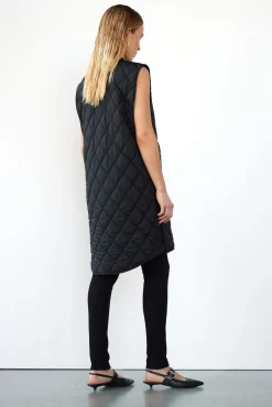 WBLLIVA QUILTED LONG WAISTCOAT