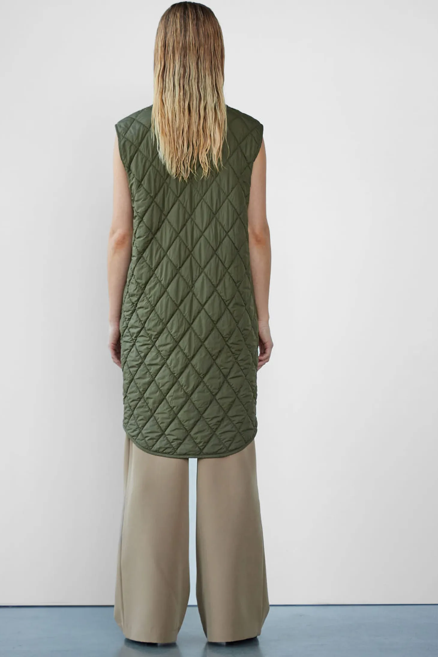 WBLLIVA QUILTED LONG WAISTCOAT