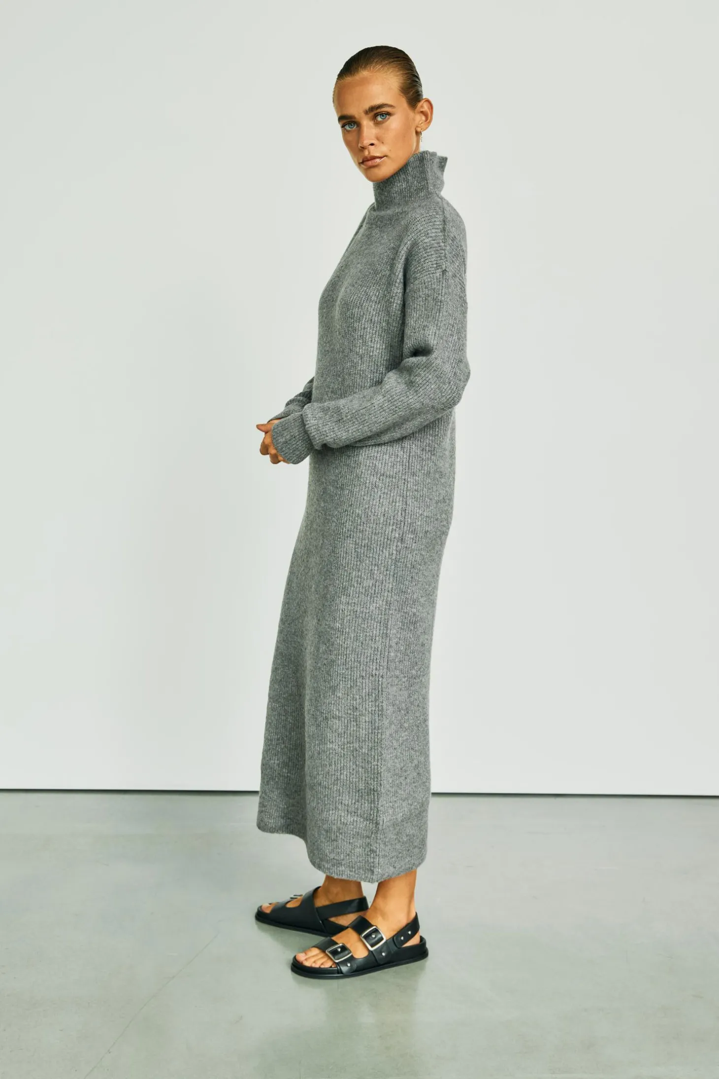WBLMELODI LS LONG KNIT DRESS