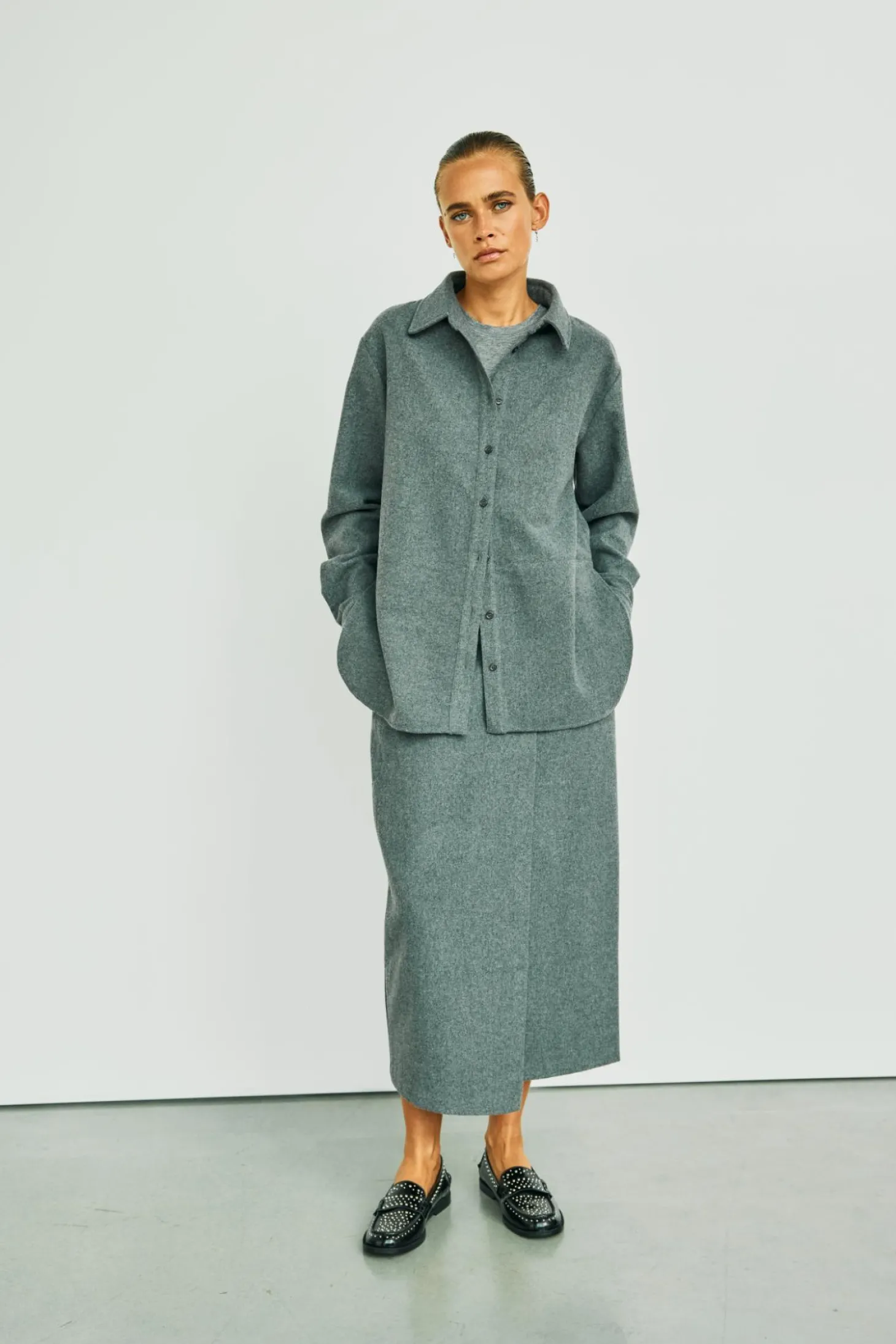 WBLMORE TAILORED MIDI SKIRT