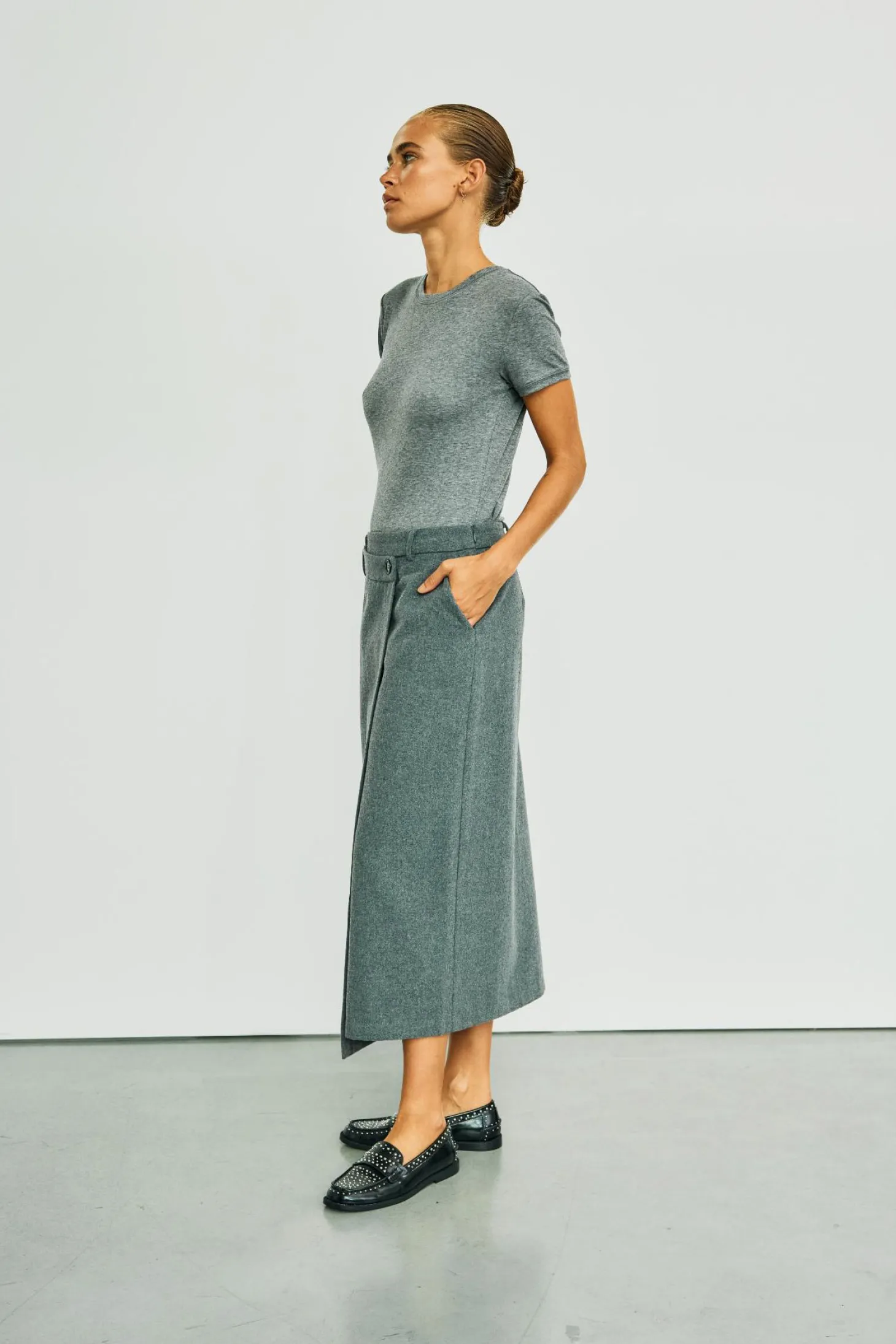 WBLMORE TAILORED MIDI SKIRT