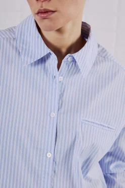 WBLQUINIE STRIPE CROPPED SHIRT