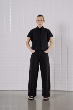 WBLSHAY SS CROOPPED SHIRT