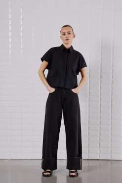 WBLSHAY SS CROOPPED SHIRT
