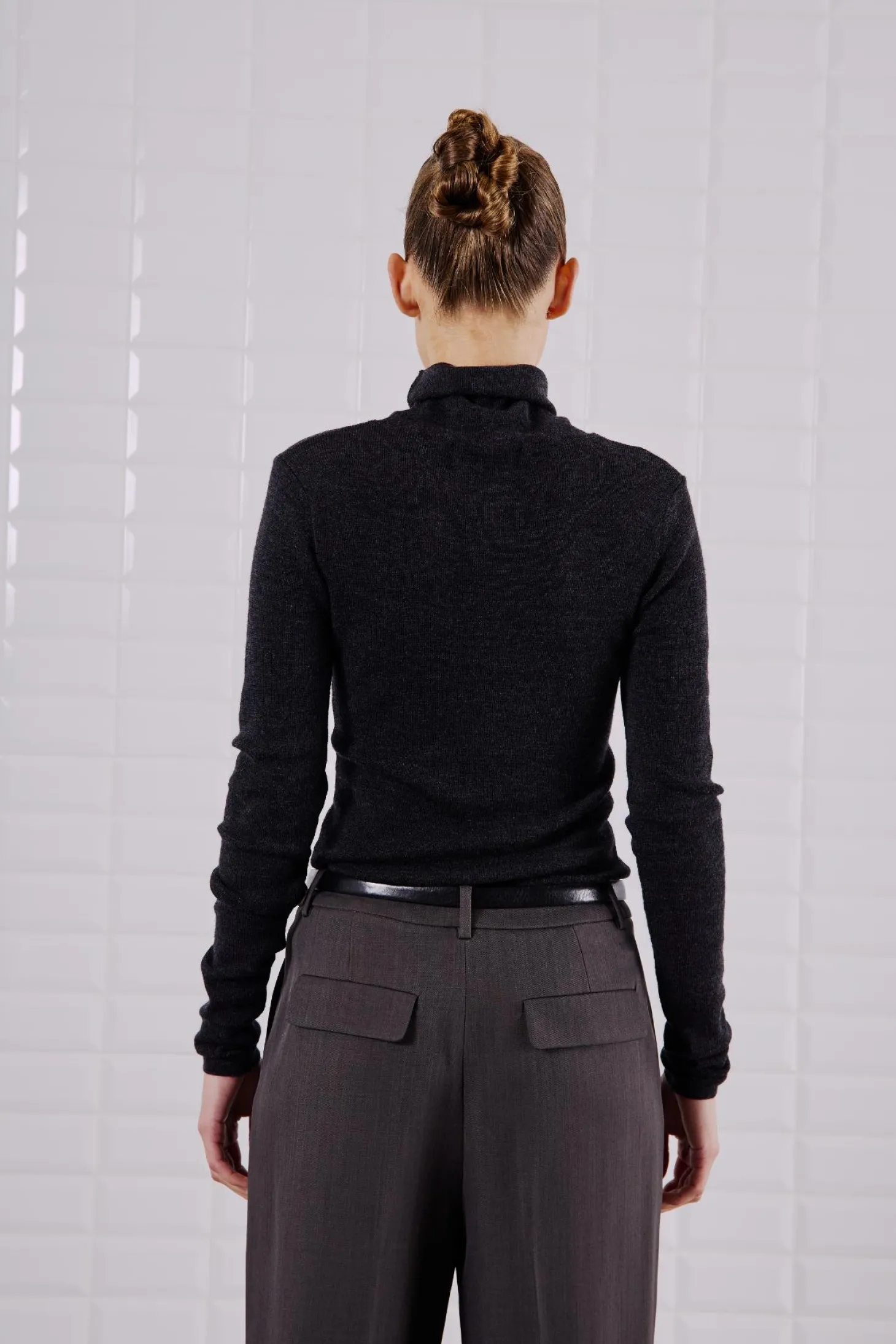 WBLTESSA LS WOOL TURTLENECK