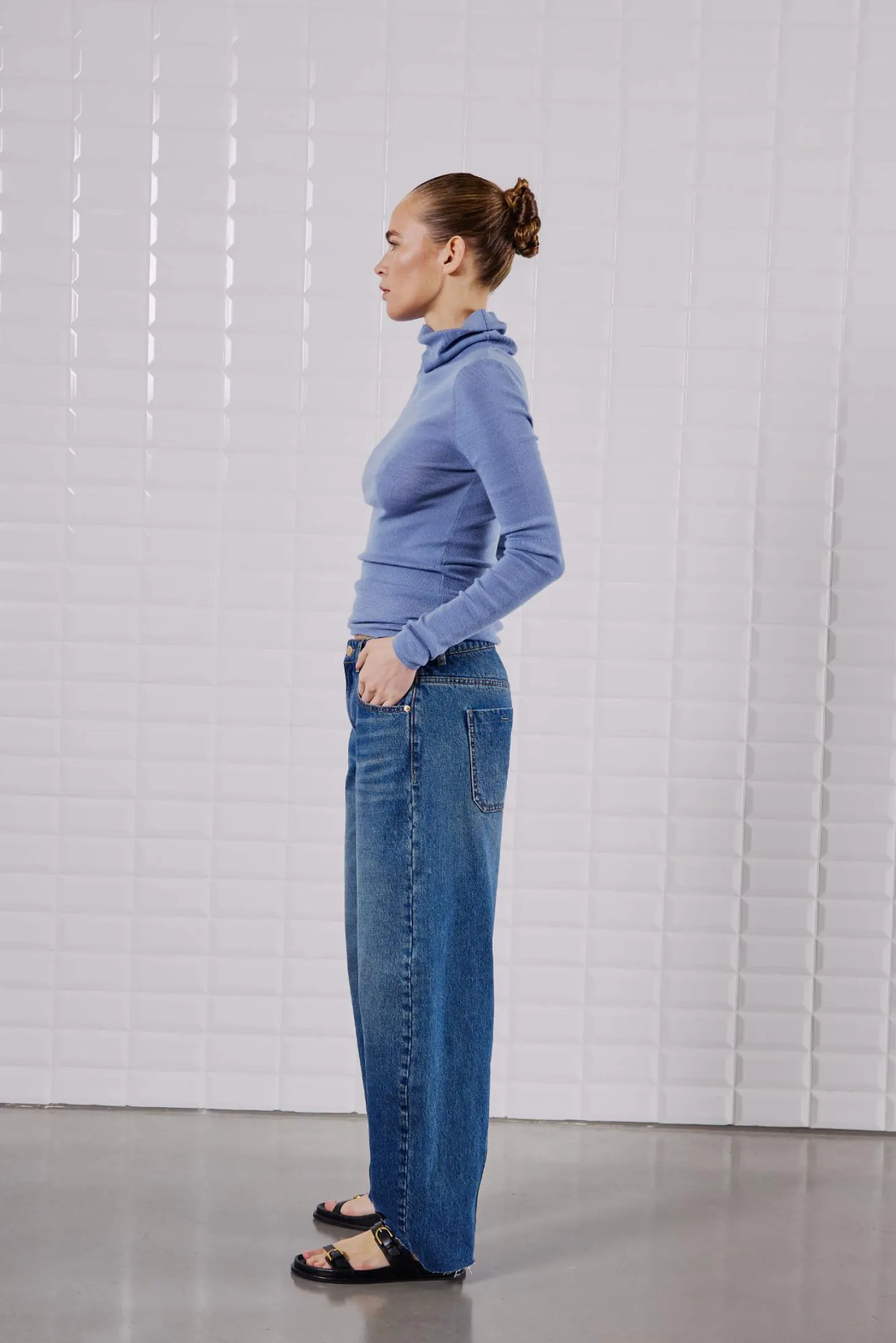 WBLTESSA LS WOOL TURTLENECK