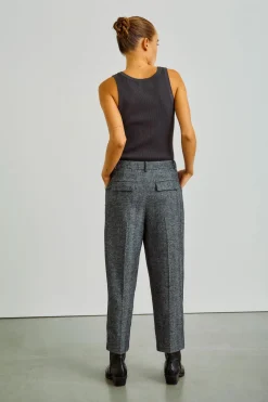 WBLTHILLA BARREL LEG WOOL PANT